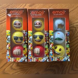 Emoji Golf Balls Set of 9 balls
